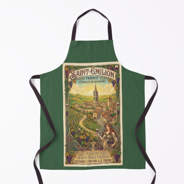 Item preview, Saint-Émilion Art Nouveau Poster designed and sold by travelwitheric.