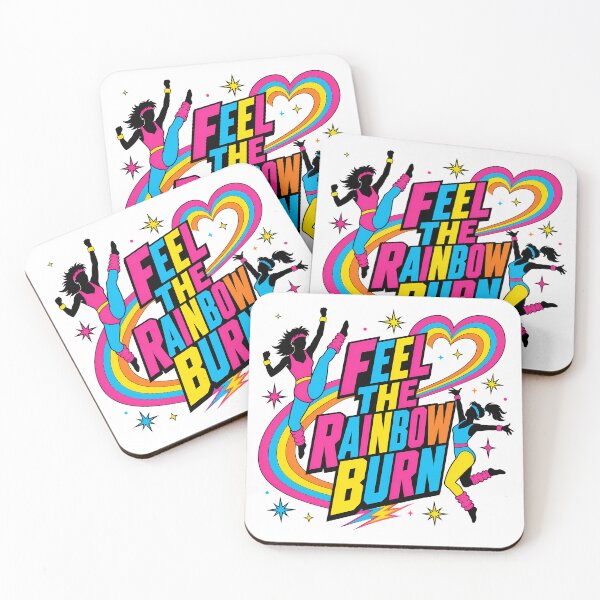 Item preview, Feel The Rainbow Burn 80s Aerobics Women designed and sold by chattsuede.