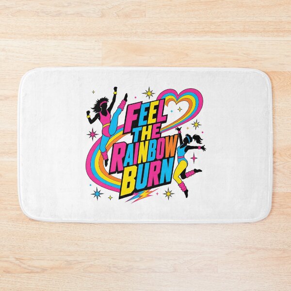 Item preview, Feel The Rainbow Burn 80s Aerobics Women designed and sold by chattsuede.