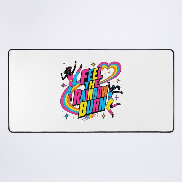 Item preview, Feel The Rainbow Burn 80s Aerobics Women designed and sold by chattsuede.
