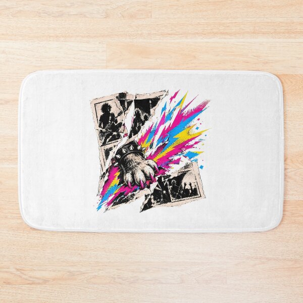 Item preview, Punk Rock Spiked Wristband Paw Rebellious Grunge Collage designed and sold by chattsuede.