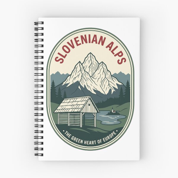 Item preview, Vintage Slovenian Alps Lake Bled Mountain Badge designed and sold by k3rstman1.