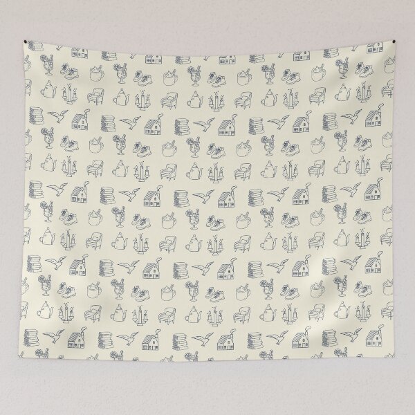 Item preview, Cozy Cabin | Scandinavian Line Art designed and sold by DelicateBalance.