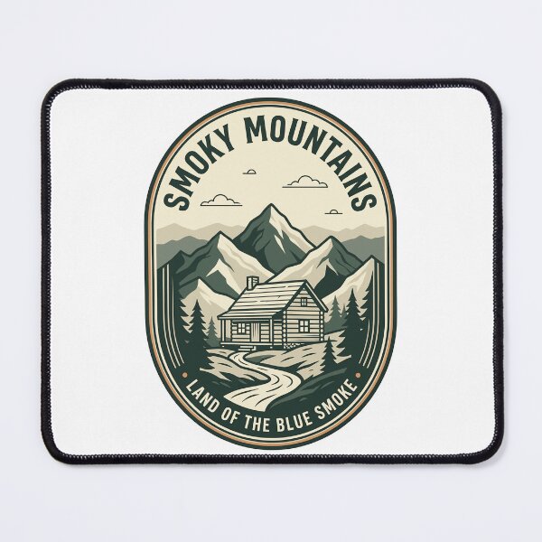 Item preview, Vintage Smoky Mountains Log Cabin Nature Badge designed and sold by k3rstman1.