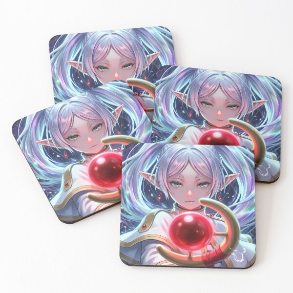 Item preview, White-Haired Elven Mage // Anime Illustration - Arcane Magic Circle Fantasy Art designed and sold by Astraphyllia.