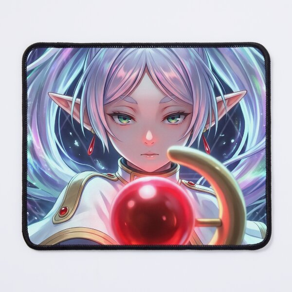 Item preview, White-Haired Elven Mage // Anime Illustration - Arcane Magic Circle Fantasy Art designed and sold by Astraphyllia.