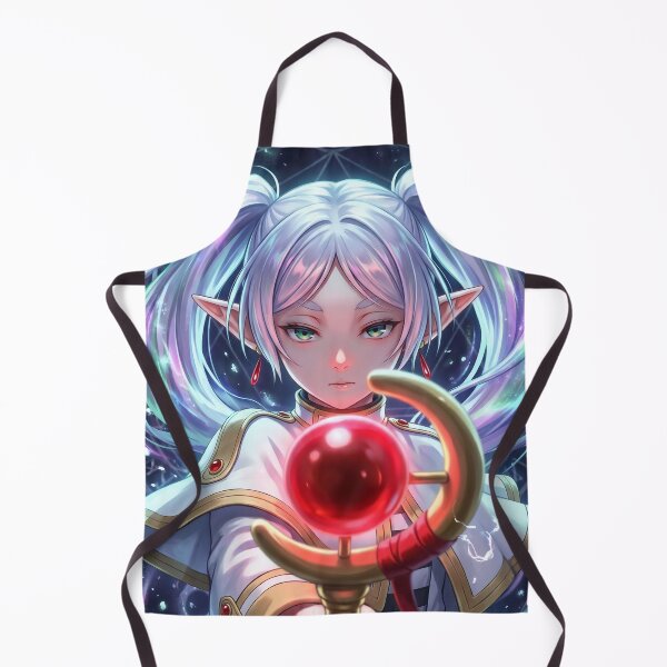 Item preview, White-Haired Elven Mage // Anime Illustration - Arcane Magic Circle Fantasy Art designed and sold by Astraphyllia.