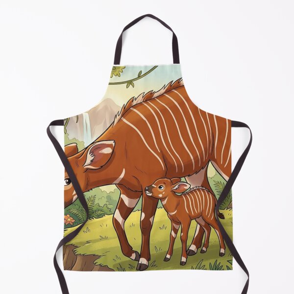 Item preview, "Forest Bond: A Gentle Mother Bongo and Her Calf" designed and sold by AirCrayons27.
