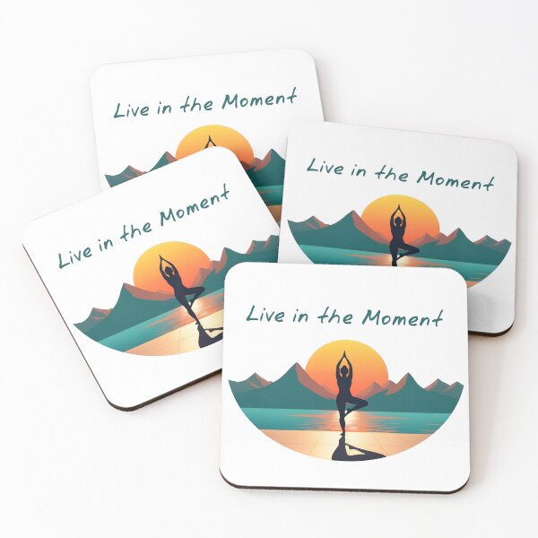 Item preview, Yoga "Live in the Moment" Mindfulness Spirital designed and sold by MaurizioDesign.