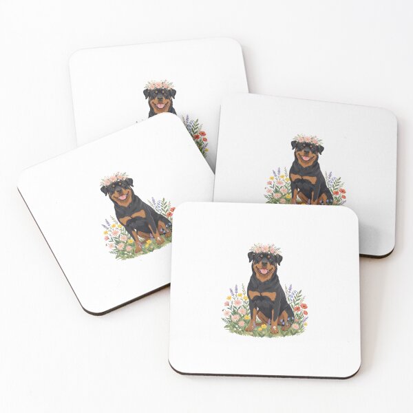 Item preview, Rottweiler Flower Garden Cute Gentle Giant Plant Dad designed and sold by PictoVibe.