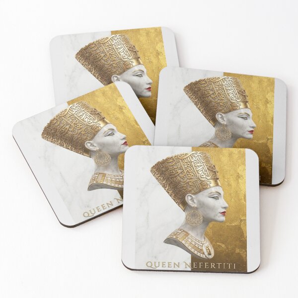 Item preview, Queen Nefertiti Egyptian Royalty | Luxury Gold Pharaoh Art designed and sold by Queen Cleopatra.