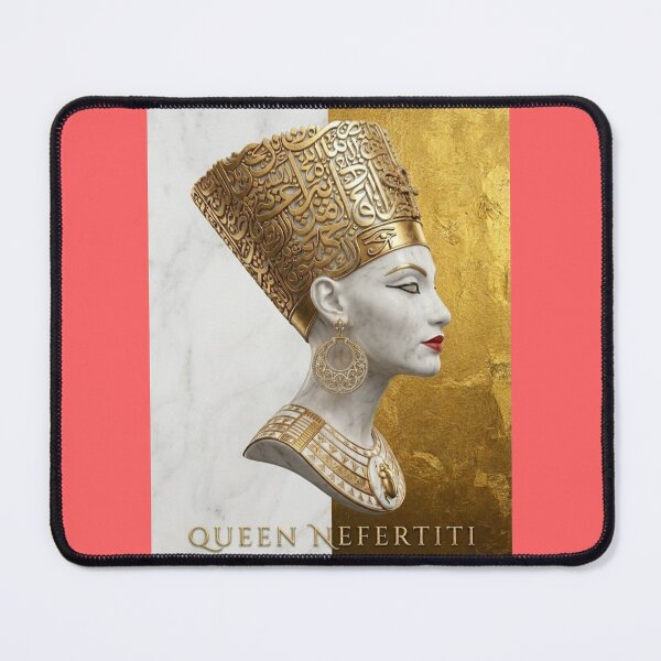Item preview, Queen Nefertiti Egyptian Royalty | Luxury Gold Pharaoh Art designed and sold by Queen Cleopatra.