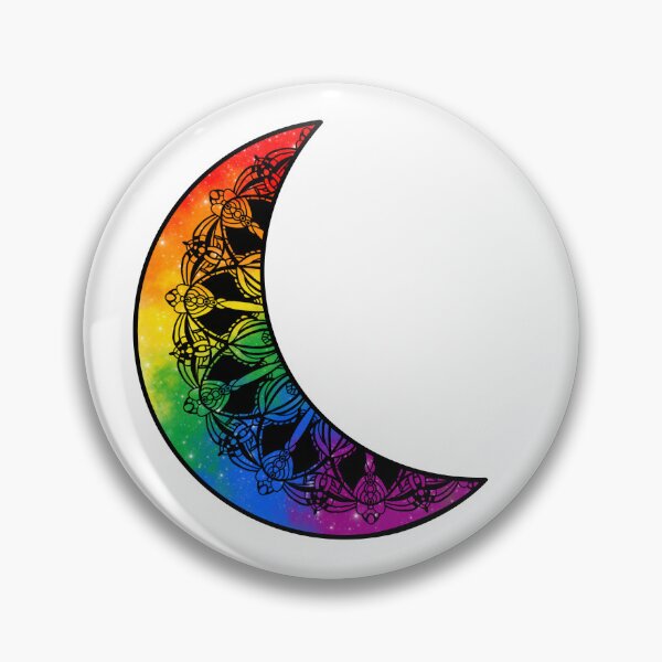 Item preview, LGBTQ+ Pride Moon Galaxy Mandala designed and sold by Lady Luana Illustrations.