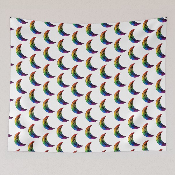 Item preview, LGBTQ+ Pride Moon Galaxy Mandala designed and sold by Lady Luana Illustrations.