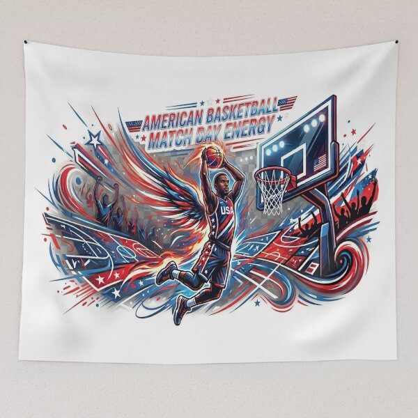 Item preview, Basketball Game Day Energy Athletic Sports Art  designed and sold by MAJCO-ART.