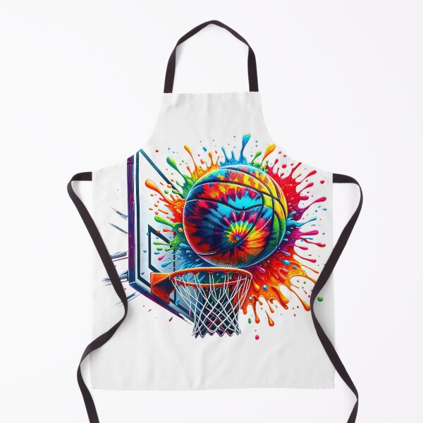 Item preview, Colorful Basketball Tie Dye Color Splash Basketball Hoop Net T-Shirt designed and sold by RKdrawings.