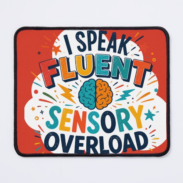 Item preview, I Speak Fluent Sensory Overload Funny Neurodivergent ADHD Autism Design designed and sold by CollectionsJEm.