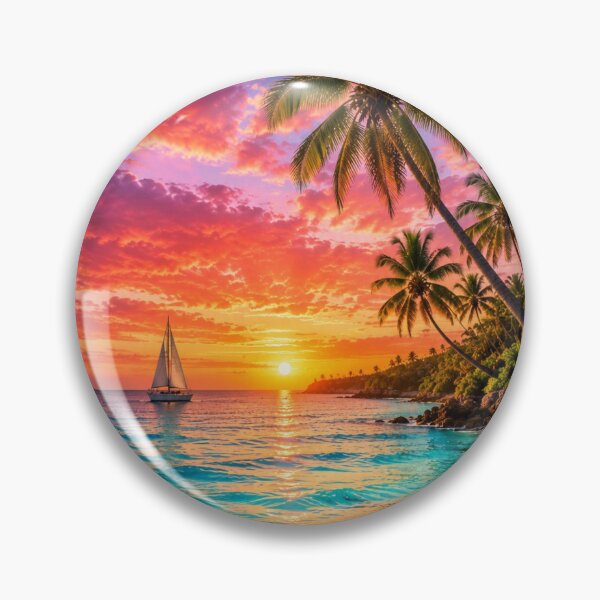 Item preview, Relaxing Tropical Beach Sunset Caribbean Dream Escape Tropical Sunset Phone Case - Phone Case designed and sold by piketo.