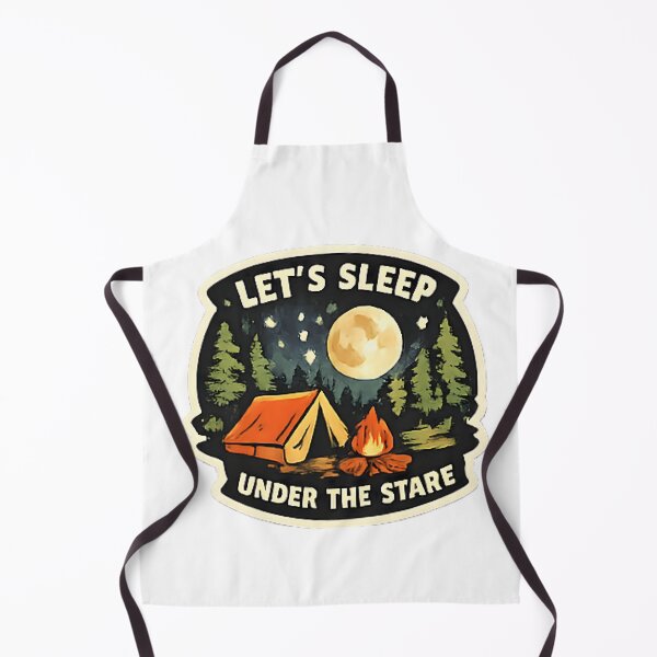 Item preview, Let’s Sleep Under The Stars – Camping Night Adventure Design designed and sold by vansaidshop ⭐⭐⭐⭐⭐.