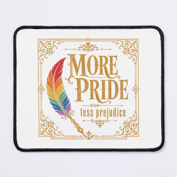Item preview, More Pride Less Prejudice Rainbow Quill Victorian Literary designed and sold by chattsuede.