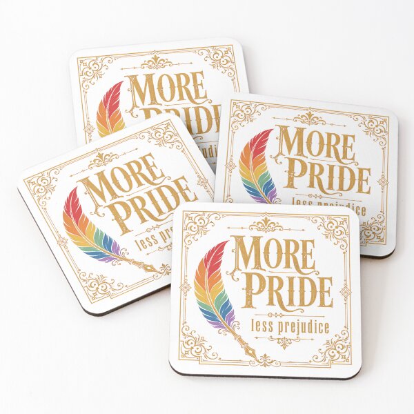 Item preview, More Pride Less Prejudice Rainbow Quill Victorian Literary designed and sold by chattsuede.