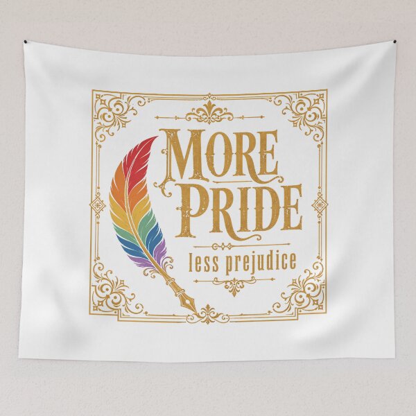 Item preview, More Pride Less Prejudice Rainbow Quill Victorian Literary designed and sold by chattsuede.