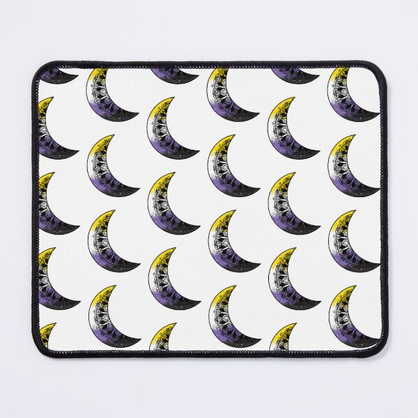 Item preview, LGBTQ+ Nonbinary Pride Moon Galaxy Mandala designed and sold by Lady Luana Illustrations.