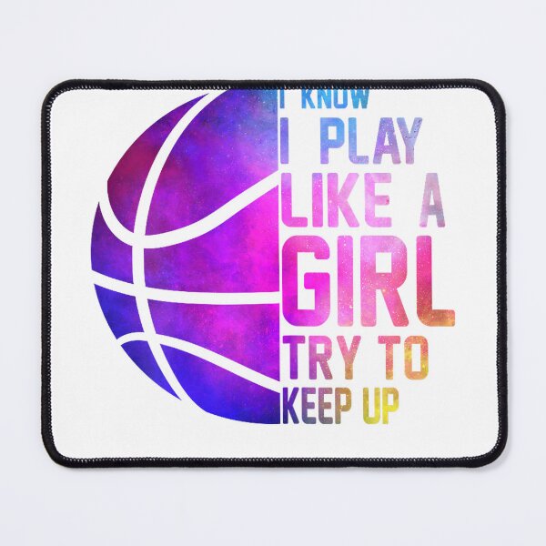 Item preview, Colourful Teens & Women I Know I Play Like A Girl Basketball T-Shirt designed and sold by gidget-gadget.