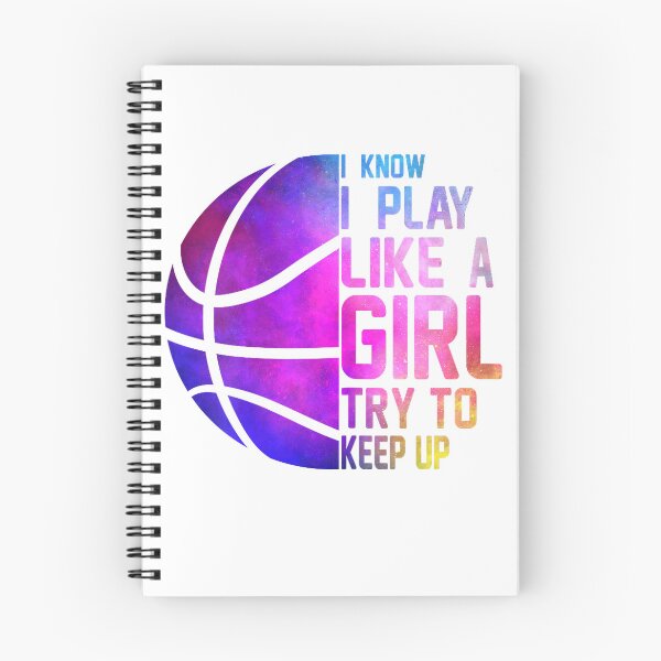 Artikelvorschau, Buntes Basketball-T-Shirt für Teenager und Frauen: „Ich kenne dich, ich spiele wie ein Mädchen“. entworfen und verkauft von gidget-gadget.