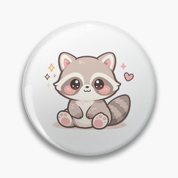 Item preview, Cute Little Pastel Raccoon Kawaii Art designed and sold by ajamzbox.