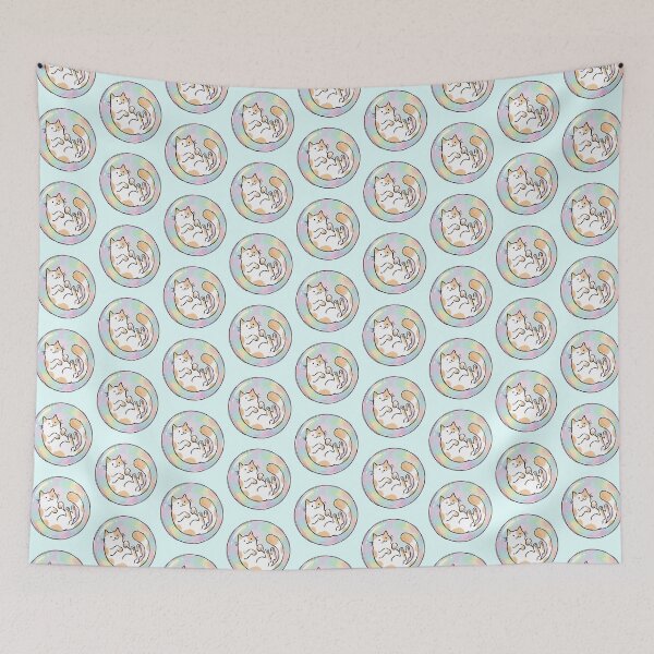 Item preview, Floating Cat in Soap Bubble designed and sold by Gkinoki.