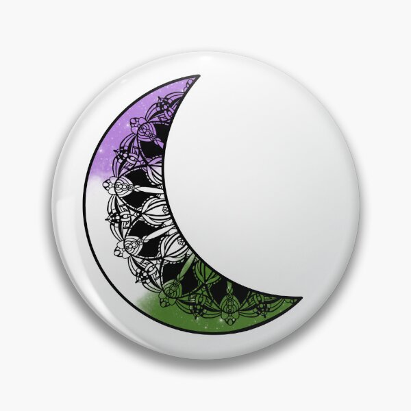 Item preview, LGBTQ+ Gender Queer Pride Moon Galaxy Mandala designed and sold by Lady Luana Illustrations.
