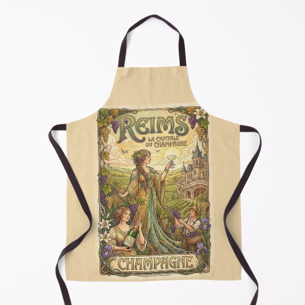 Item preview, Reims, France Art Nouveau Poster designed and sold by travelwitheric.