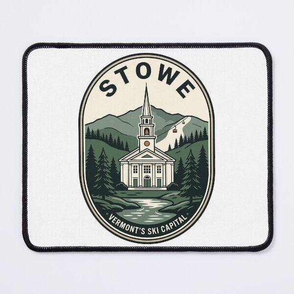 Item preview, Stowe Vermont Ski Capital Vintage Mountain Badge designed and sold by k3rstman1.