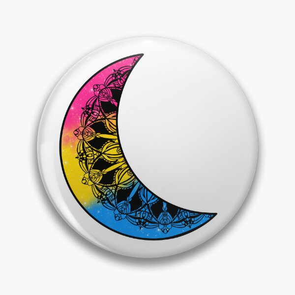 Item preview, LGBTQ+ Pansexual Pride Moon Galaxy Mandala designed and sold by Lady Luana Illustrations.