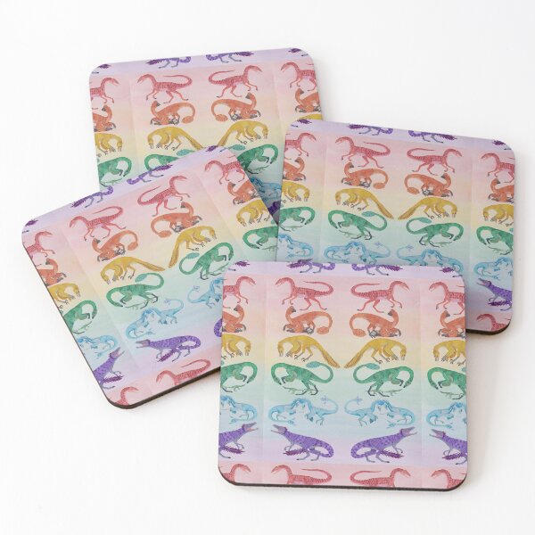 Item preview, Rainbow dinosaur college mixed media designed and sold by WolfRaven Creations.