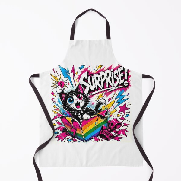 Item preview, Kawaii Punk Surprise Kitten Edgy Rainbow Birthday Box designed and sold by chattsuede.