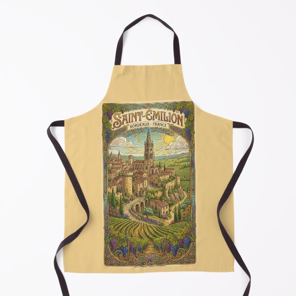Item preview, Saint-Émilion Art Nouveau Poster designed and sold by travelwitheric.