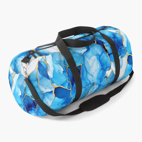 Item preview, Calming Blue Hues With Golden Accents Marbled Abstract  designed and sold by DEC02.