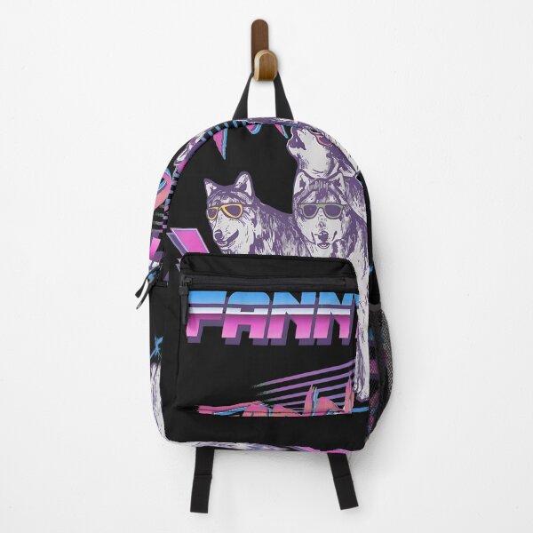Item preview, Cool Fanny Pack Wolves Retro 80s Style designed and sold by DoodleVerseDark.