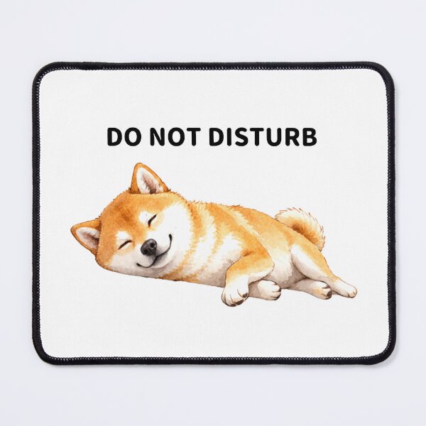 Item preview, DO NOT DISTURB-Sleeping Shiba inu designed and sold by MattariShibaInu.