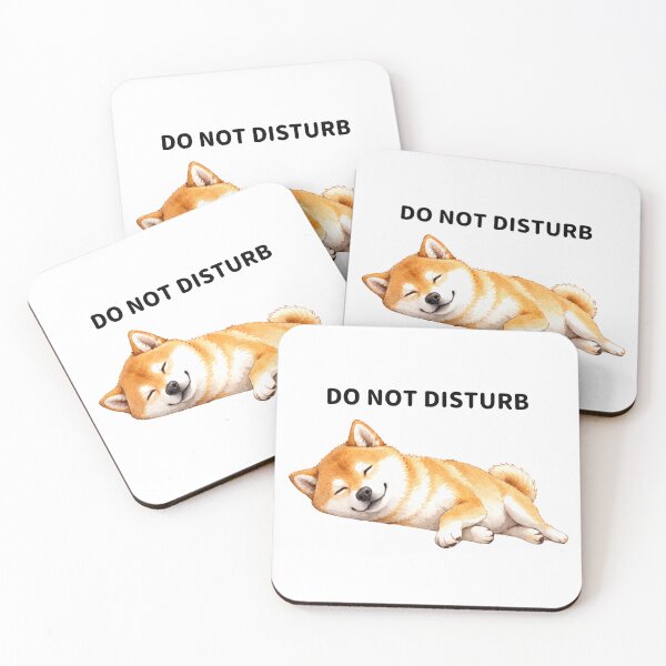 Item preview, DO NOT DISTURB-Sleeping Shiba inu designed and sold by MattariShibaInu.