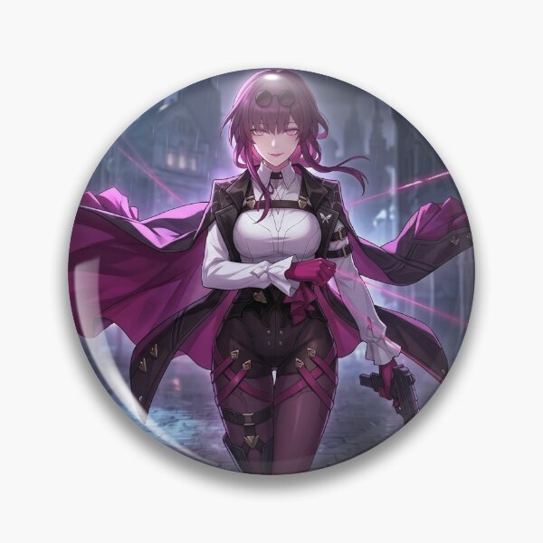 Item preview, Kafka // Honkai: Star Rail Illustration - Cyber Noir Rain Anime Art designed and sold by Astraphyllia.
