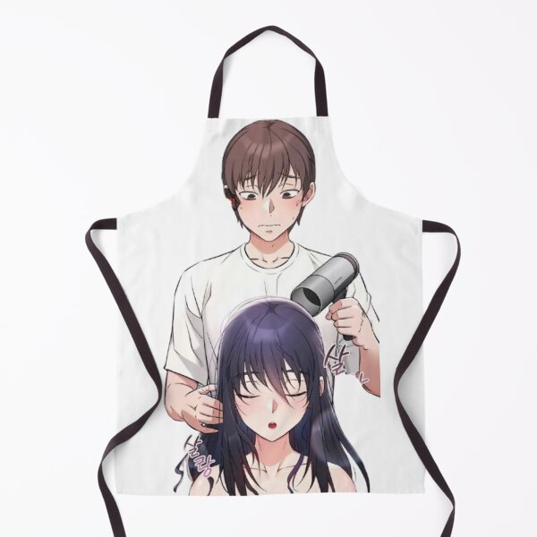 Item preview, Anime Hair Dryer Scene | Cute Romance Webtoon Couple Art designed and sold by MeowLoka ⭐⭐⭐⭐.