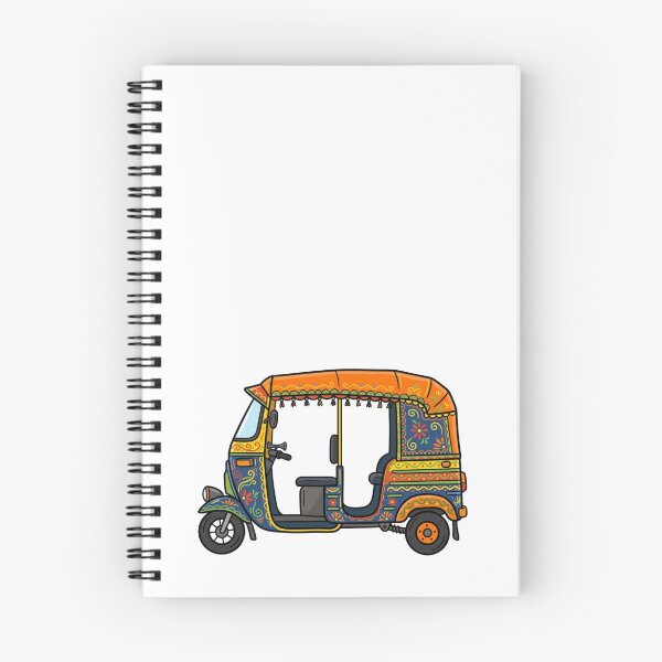 Item preview, Indian tuk tuk rickshaw colorfull exotic design desi tshirt design trending  designed and sold by ZenDesigner.