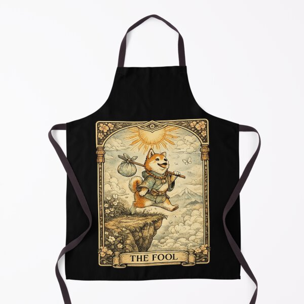 Item preview, The Fool Tarot Card Shiba Inu Funny Dog Kawaii Japanese Art designed and sold by YokaiInk.