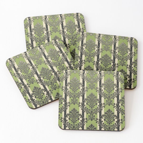 Item preview, Green Apple Striped Damask designed and sold by DesignsByPrnces.