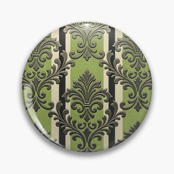 Item preview, Green Apple Striped Damask designed and sold by DesignsByPrnces.
