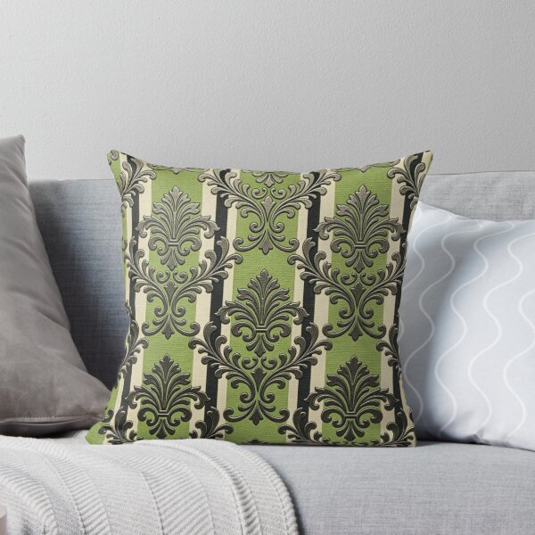 Item preview, Green Apple Striped Damask designed and sold by DesignsByPrnces.
