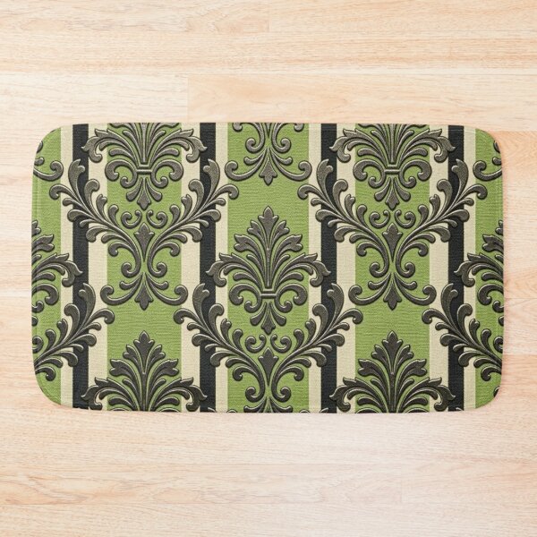 Item preview, Green Apple Striped Damask designed and sold by DesignsByPrnces.